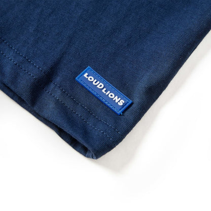 Kindershirt met lange mouwen 104 marineblauw