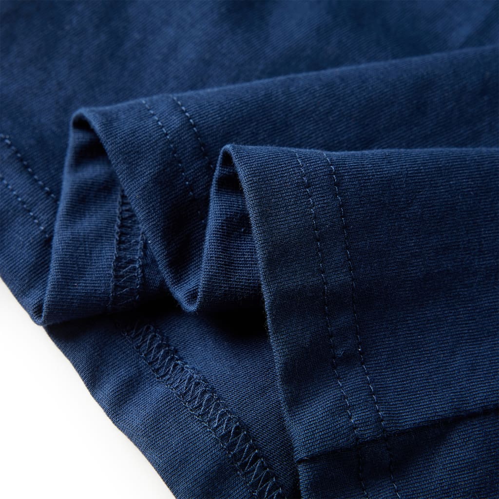 Kindershirt met lange mouwen 104 marineblauw