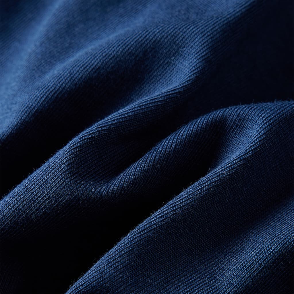 Kindershirt met lange mouwen 104 marineblauw