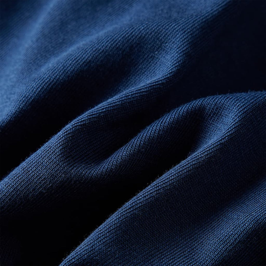 Kindershirt met lange mouwen 116 marineblauw