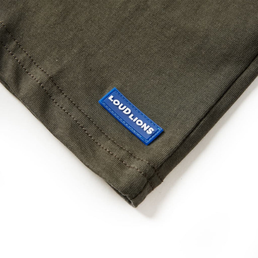 Kindershirt met lange mouwen 104 kakikleurig 104