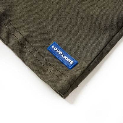 Kindershirt met lange mouwen 116 kakikleurig 116