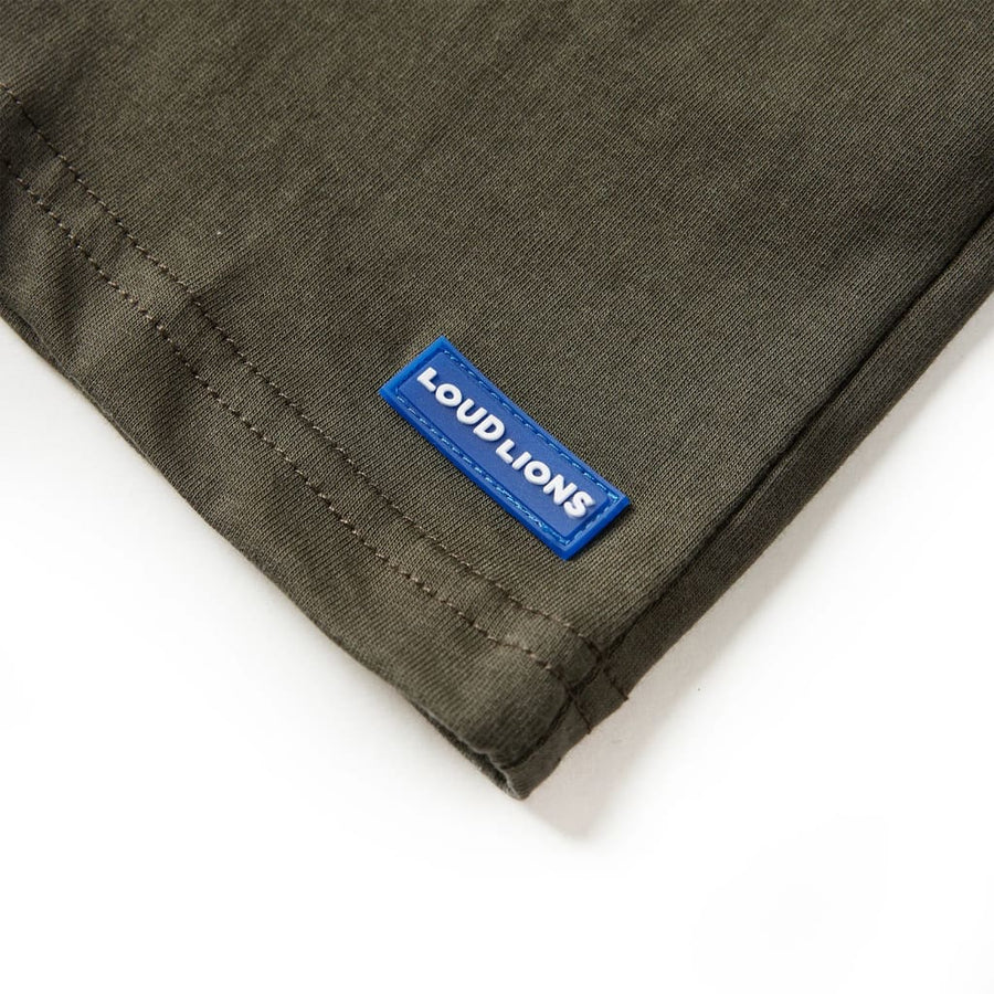 Kindershirt met lange mouwen 116 kakikleurig 116