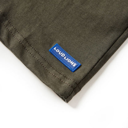 Kindershirt met lange mouwen 128 kakikleurig 128