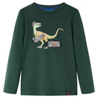 Children's long-sleeve shirt 104 dark green