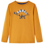 Children's long-sleeve shirt 92 dark ochre