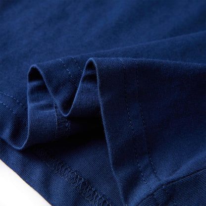Kindershirt met lange mouwen 104 marineblauw Marineblauw 104
