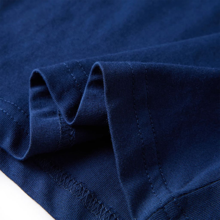 Kindershirt met lange mouwen 116 marineblauw Marineblauw 116