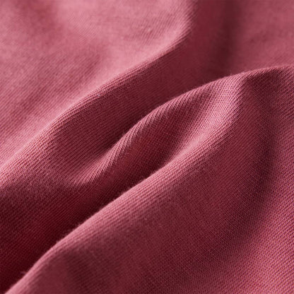 Kindershirt met lange mouwen 116 donkerrood Donkerrood