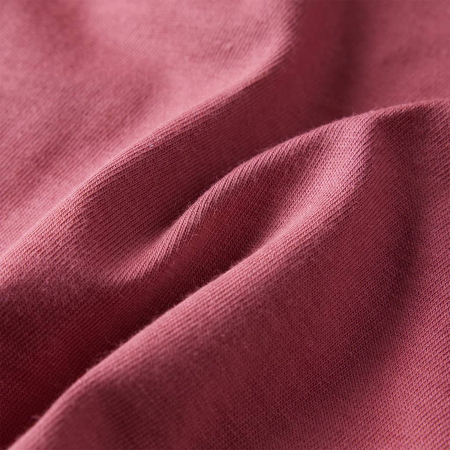 Kindershirt met lange mouwen 116 donkerrood Donkerrood