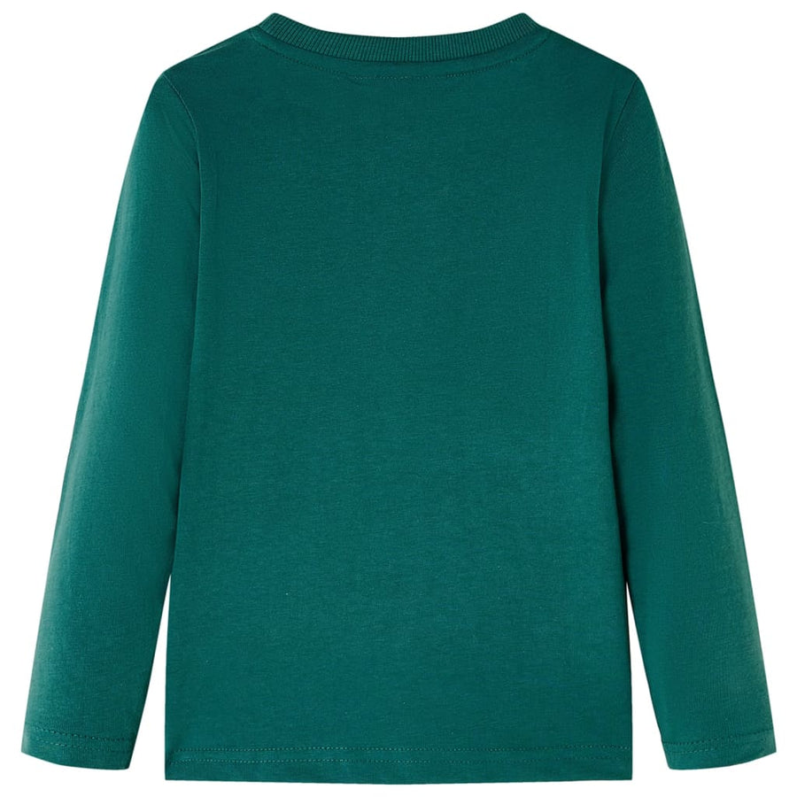 Kindershirt met lange mouwen 116 groen Groen 116