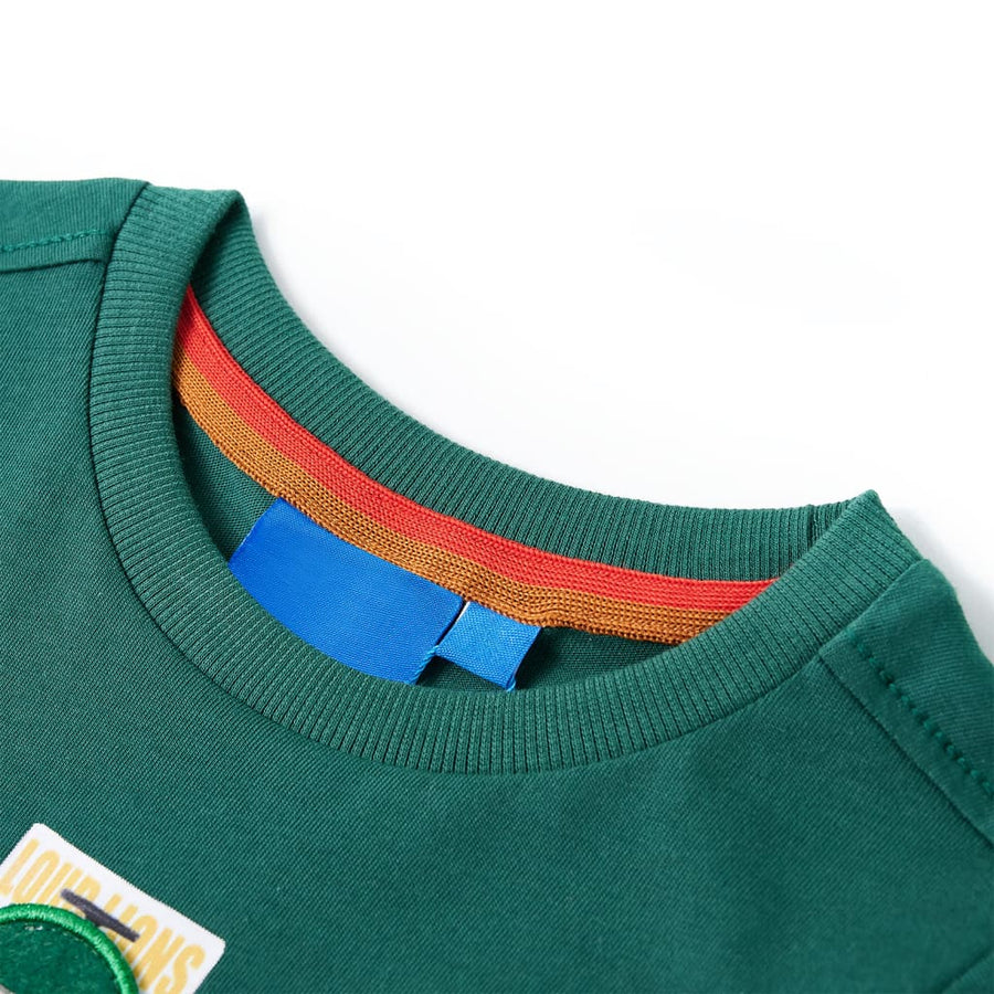 Kindershirt met lange mouwen 128 groen Groen 128