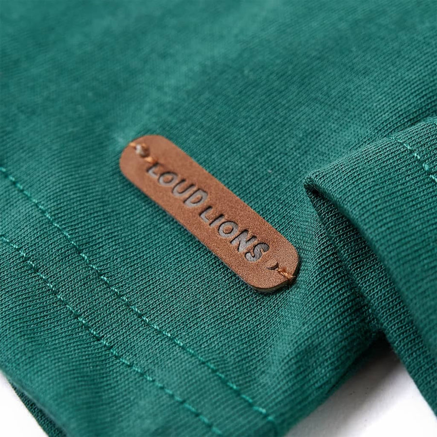 Kindershirt met lange mouwen 128 groen Groen 128