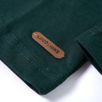 Kindershirt met lange mouwen 104 donkergroen Donkergroen