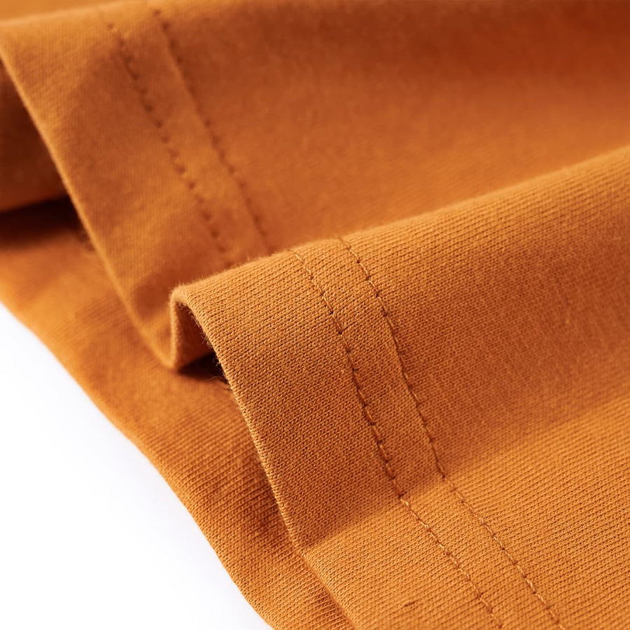 Kindershirt met lange mouwen 104 donkerokerkleurig Oker