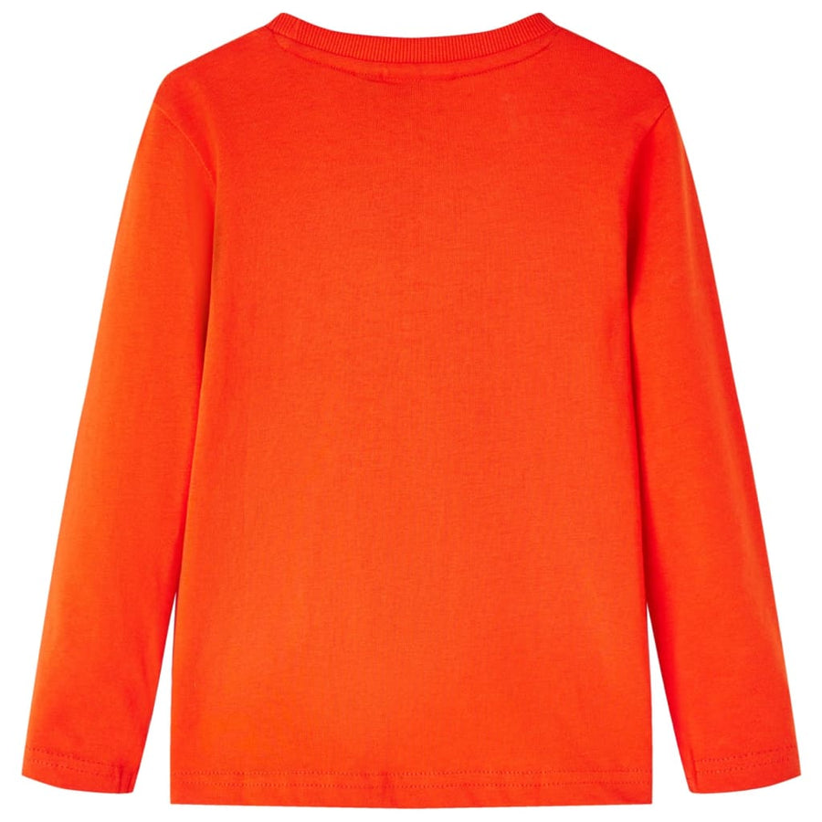 Kindershirt met lange mouwen 104 felroranje orange 104