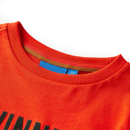 Kindershirt met lange mouwen 104 felroranje orange 104