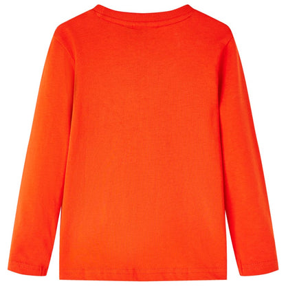 Kindershirt met lange mouwen 116 felroranje orange 116