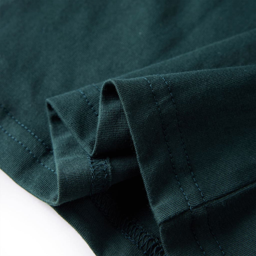 Kindershirt met lange mouwen 116 donkergroen Donkergroen