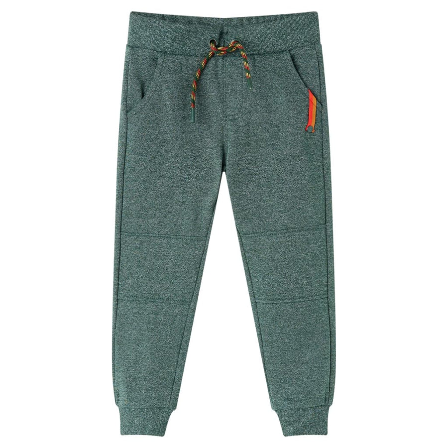 Kinderjoggingbroek 92 donkergroen Donkergroen