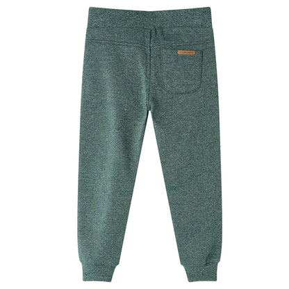 Kinderjoggingbroek 92 donkergroen Donkergroen