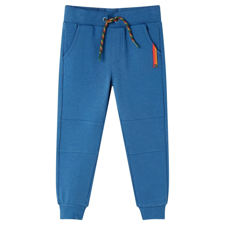 Kinderjoggingbroek 128 blauw Blauw