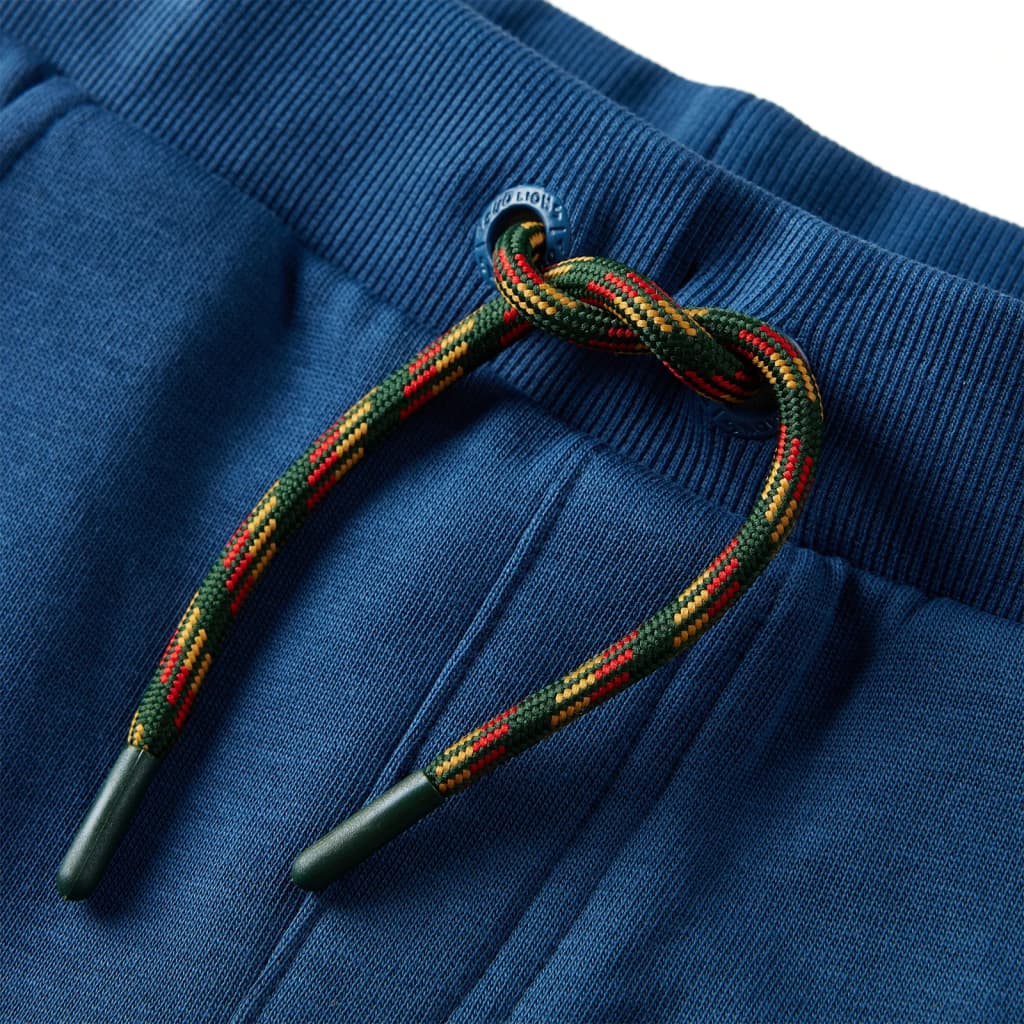 Kinderjoggingbroek 128 blauw Blauw