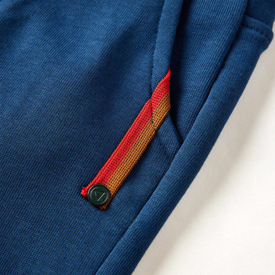 Kinderjoggingbroek 128 blauw Blauw
