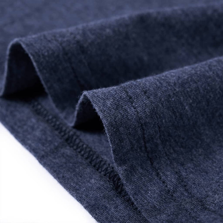 Kindershirt met lange mouwen 128 gemêleerd donkerblauw