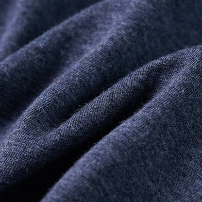 Kindershirt met lange mouwen 128 gemêleerd donkerblauw