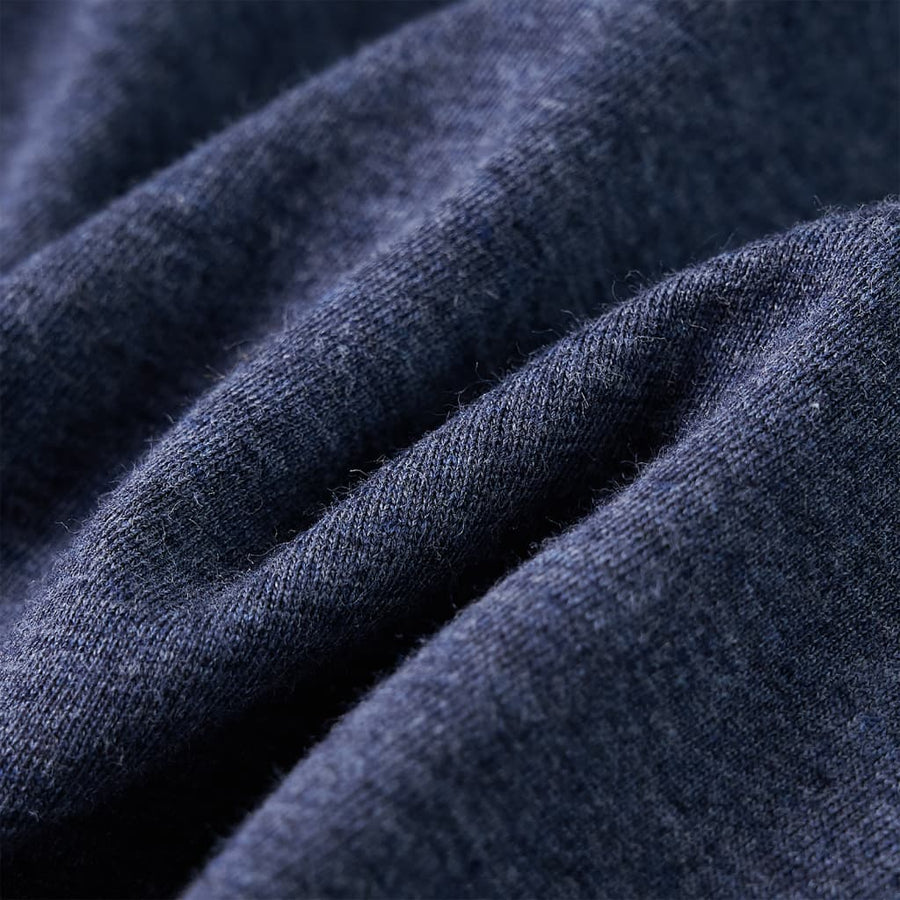 Kindershirt met lange mouwen 128 gemêleerd donkerblauw