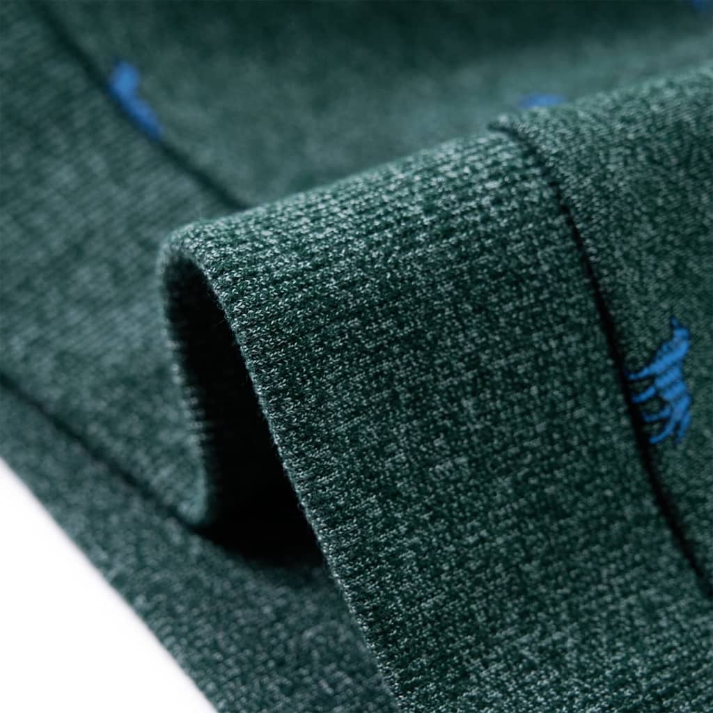 Kindertrui 116 gemêleerd donkergroen 116