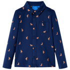 Kids' shirt 128 navy blue