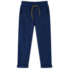 Kids' drawstring trousers 92 navy blue