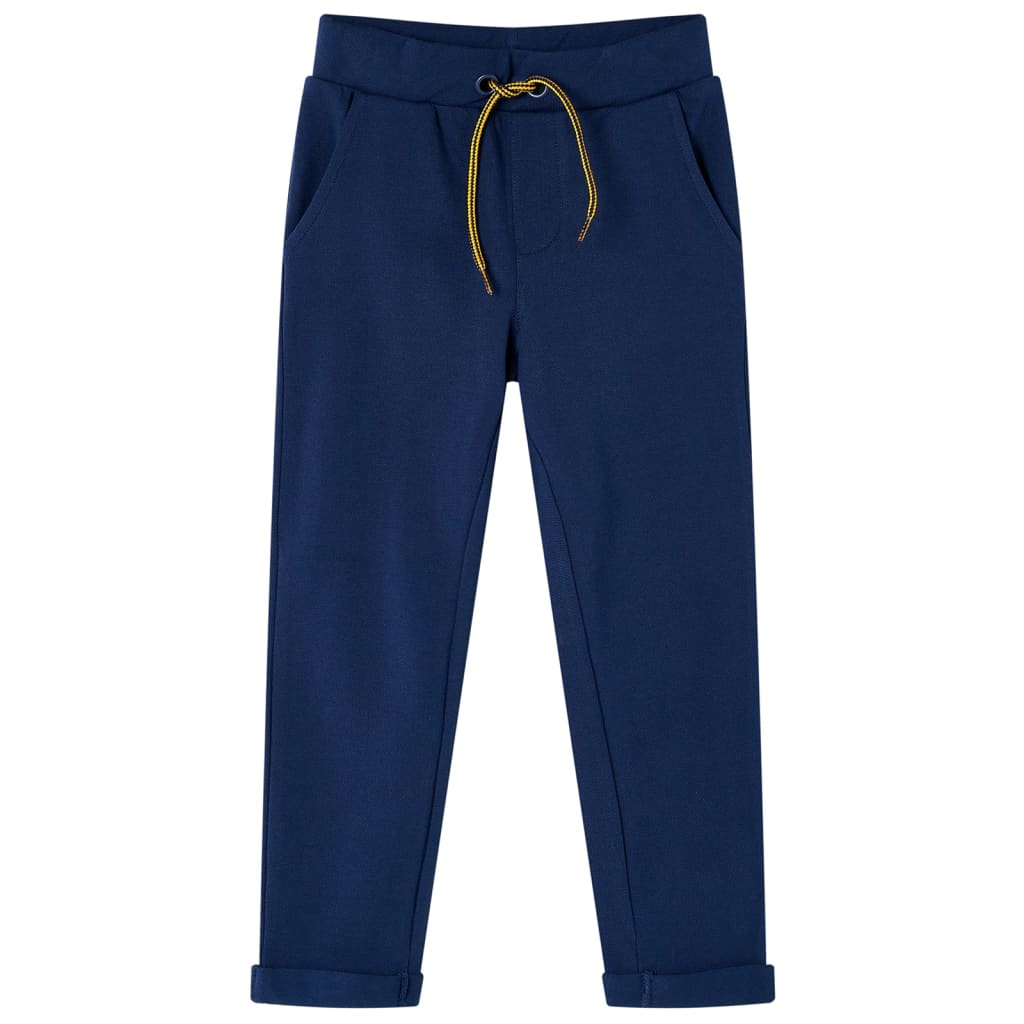 Kinderbroek met trekkoord 104 marineblauw 104