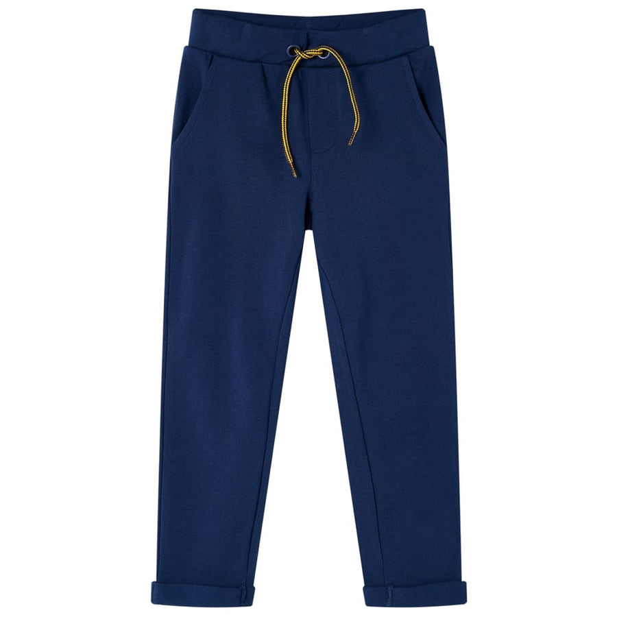 Kinderbroek met trekkoord 104 marineblauw 104