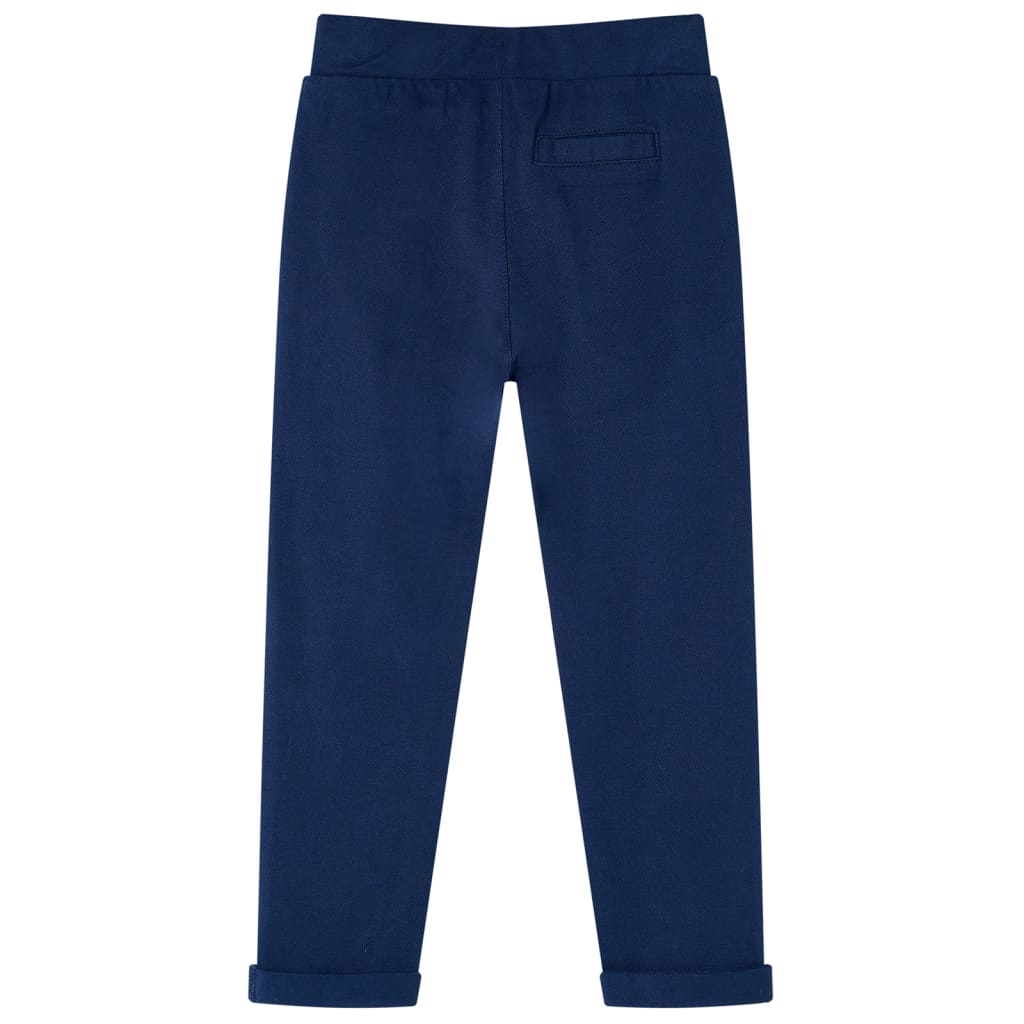 Kinderbroek met trekkoord 104 marineblauw 104