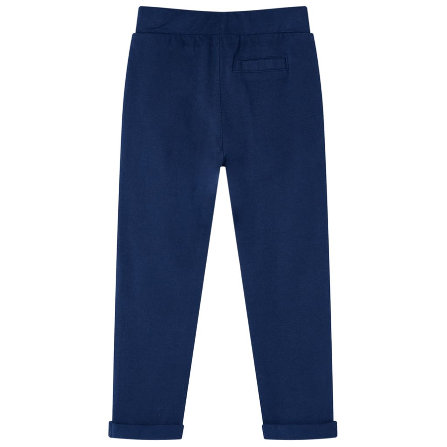 Kinderbroek met trekkoord 128 marineblauw 128