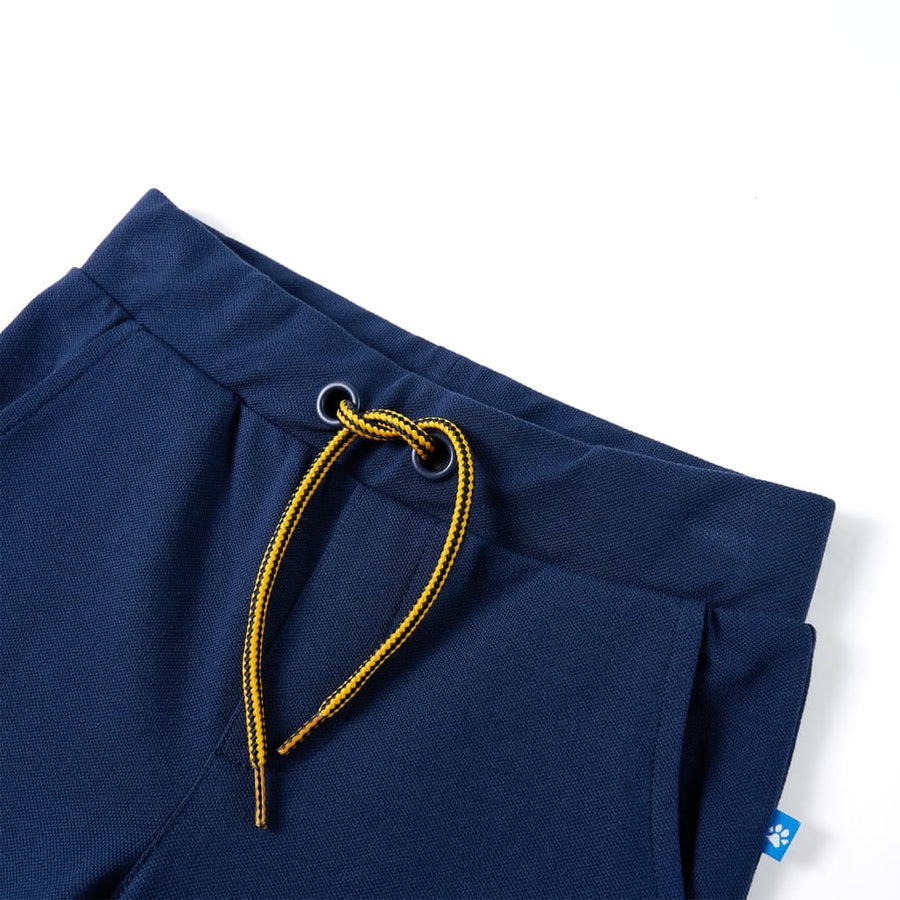 Kinderbroek met trekkoord 128 marineblauw 128