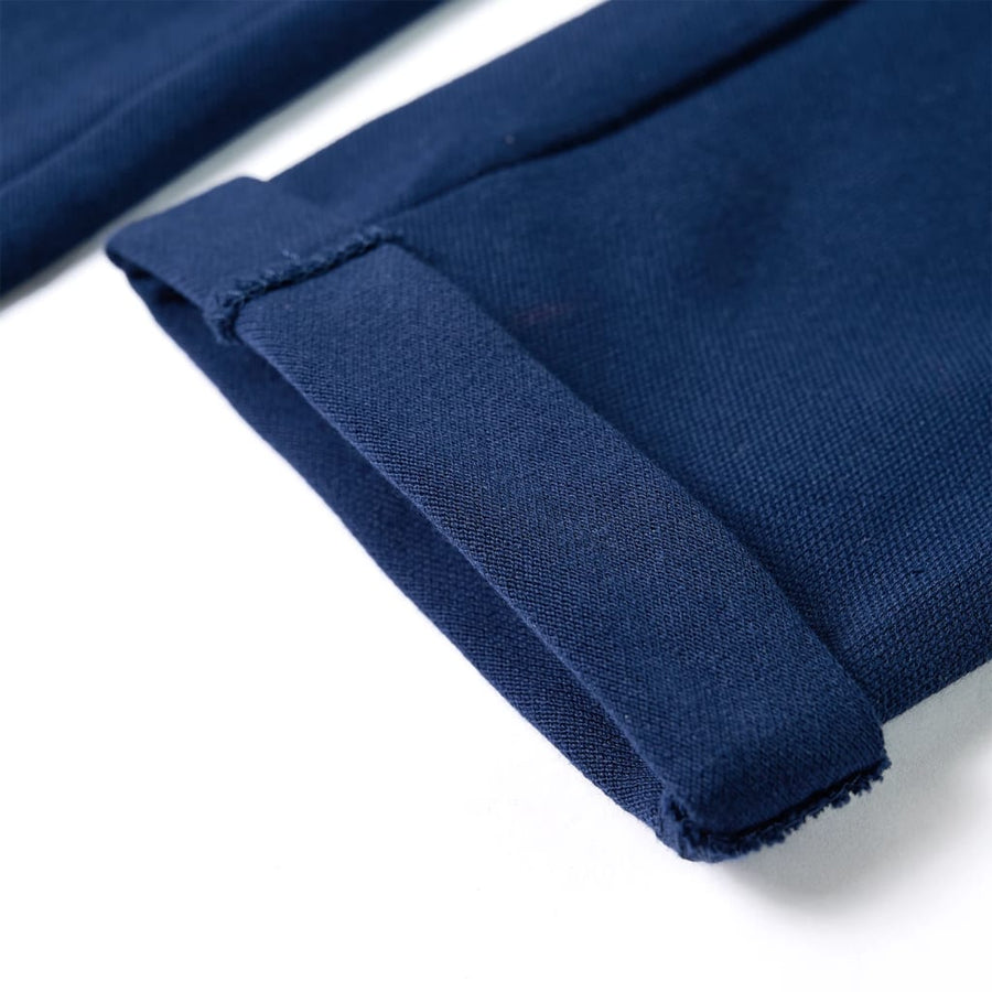 Kinderbroek met trekkoord 128 marineblauw 128