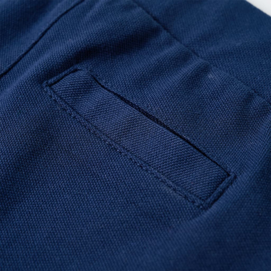 Kinderbroek met trekkoord 128 marineblauw 128