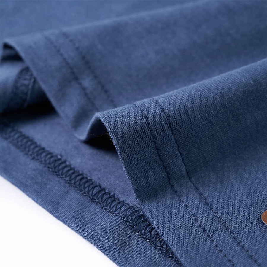 Kindershirt met lange mouwen 116 gemêleerd blauw 116