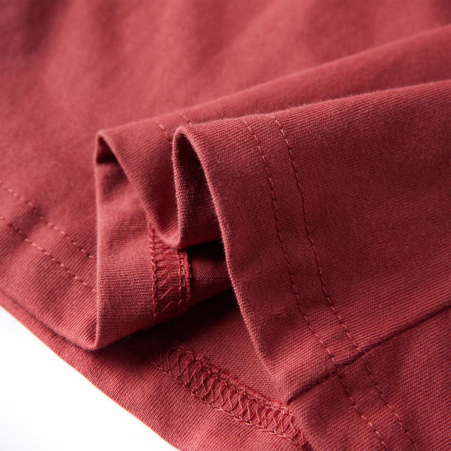 Kindershirt met lange mouwen 116 roodbruin Rood