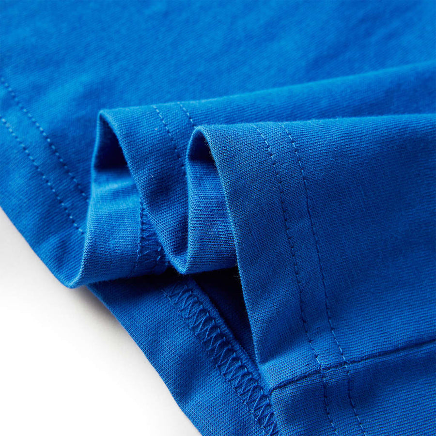 Kindershirt met lange mouwen 116 kobaltblauw Blauw 116