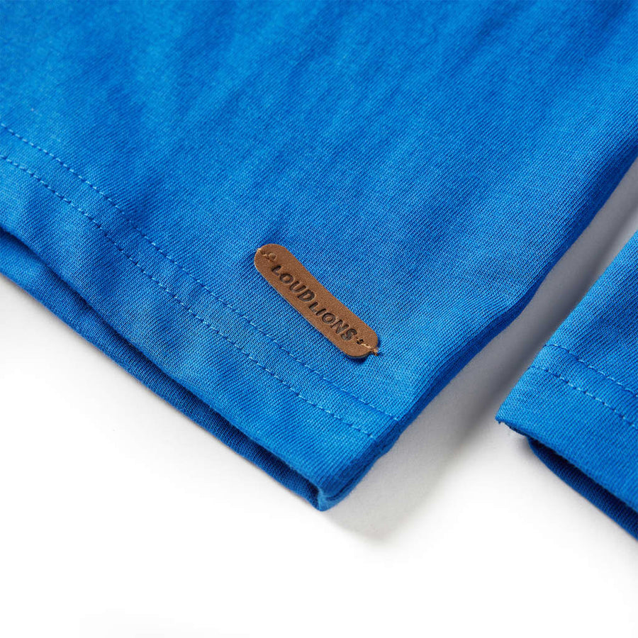 Kindershirt met lange mouwen 128 kobaltblauw Blauw 128