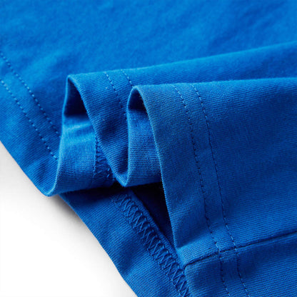 Kindershirt met lange mouwen 128 kobaltblauw Blauw 128