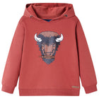 Hooded sweatshirt 128 russet