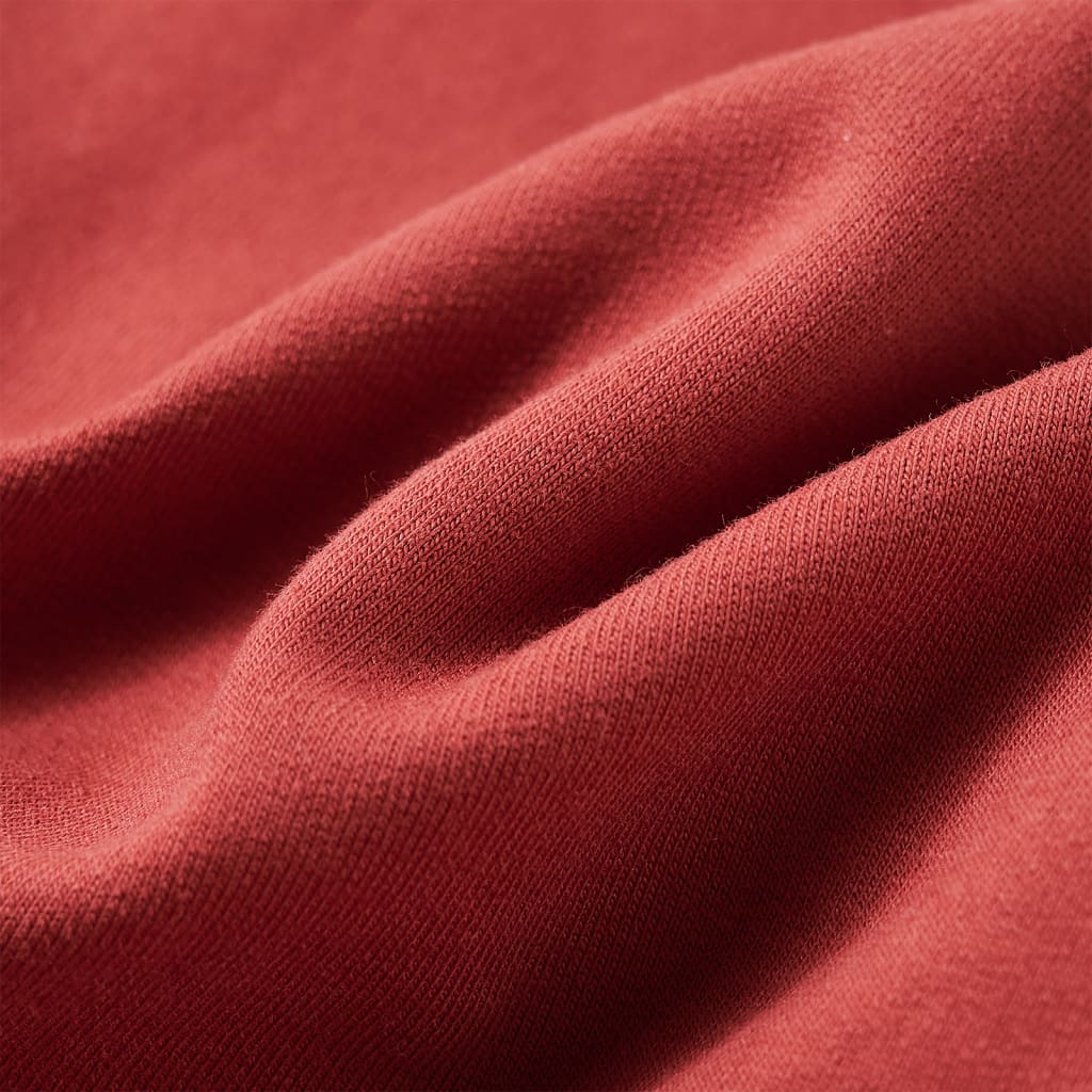 Kindertrui met capuchon 128 roodbruin 128