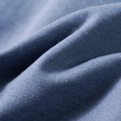 Kindertrui met capuchon 140 gemêleerd blauw 140
