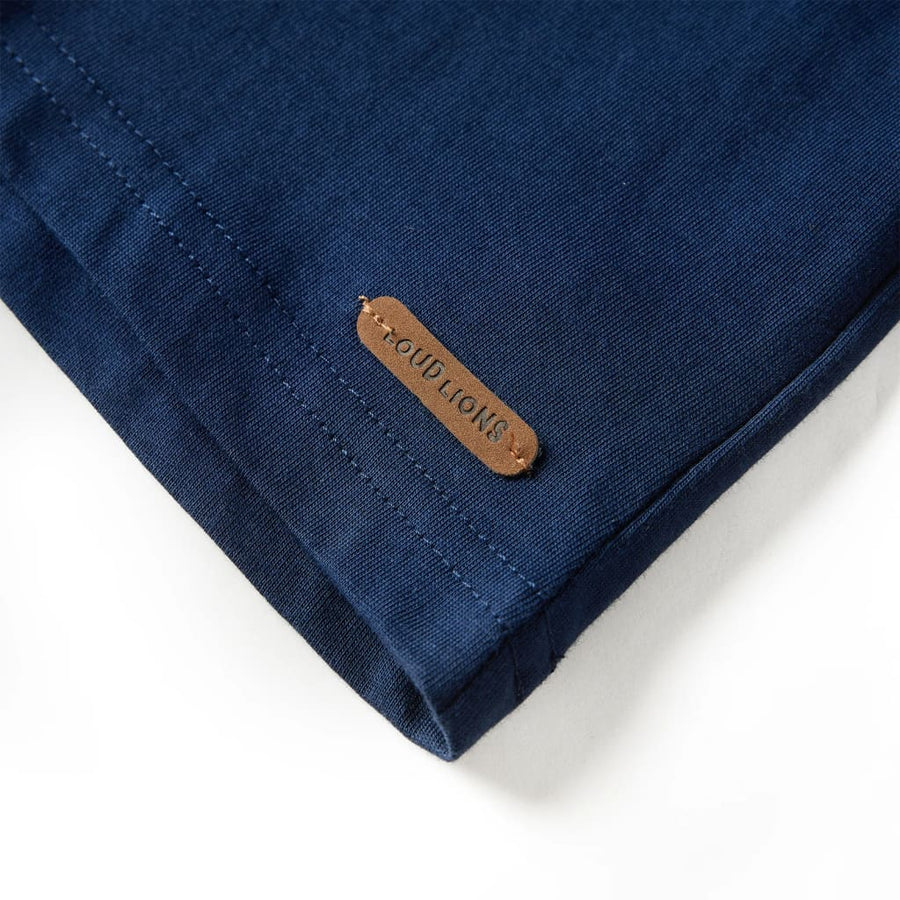 Kindershirt met lange mouwen 92 marineblauw Marineblauw 92